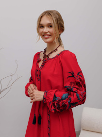 Вышитое платье Svarga модель SV-FD00523-1160-10034 Фото