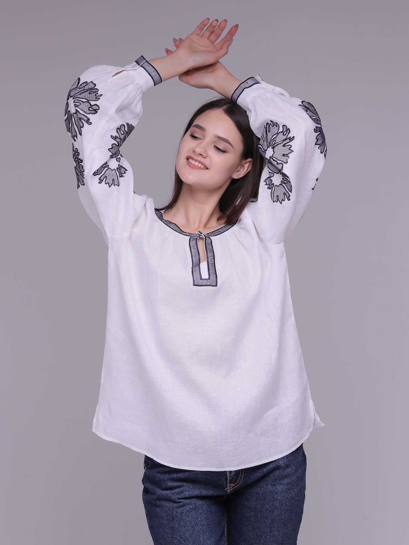 Вышитая рубашка Svarga модель SV-FB00495-1111-10001 Фото