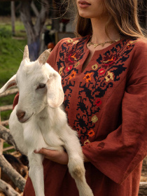 Вышитое платье Svarga модель SV-FD00655-1111-10030 Фото