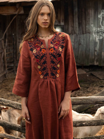 Вышитое платье Svarga модель SV-FD00655-1111-10030 Фото