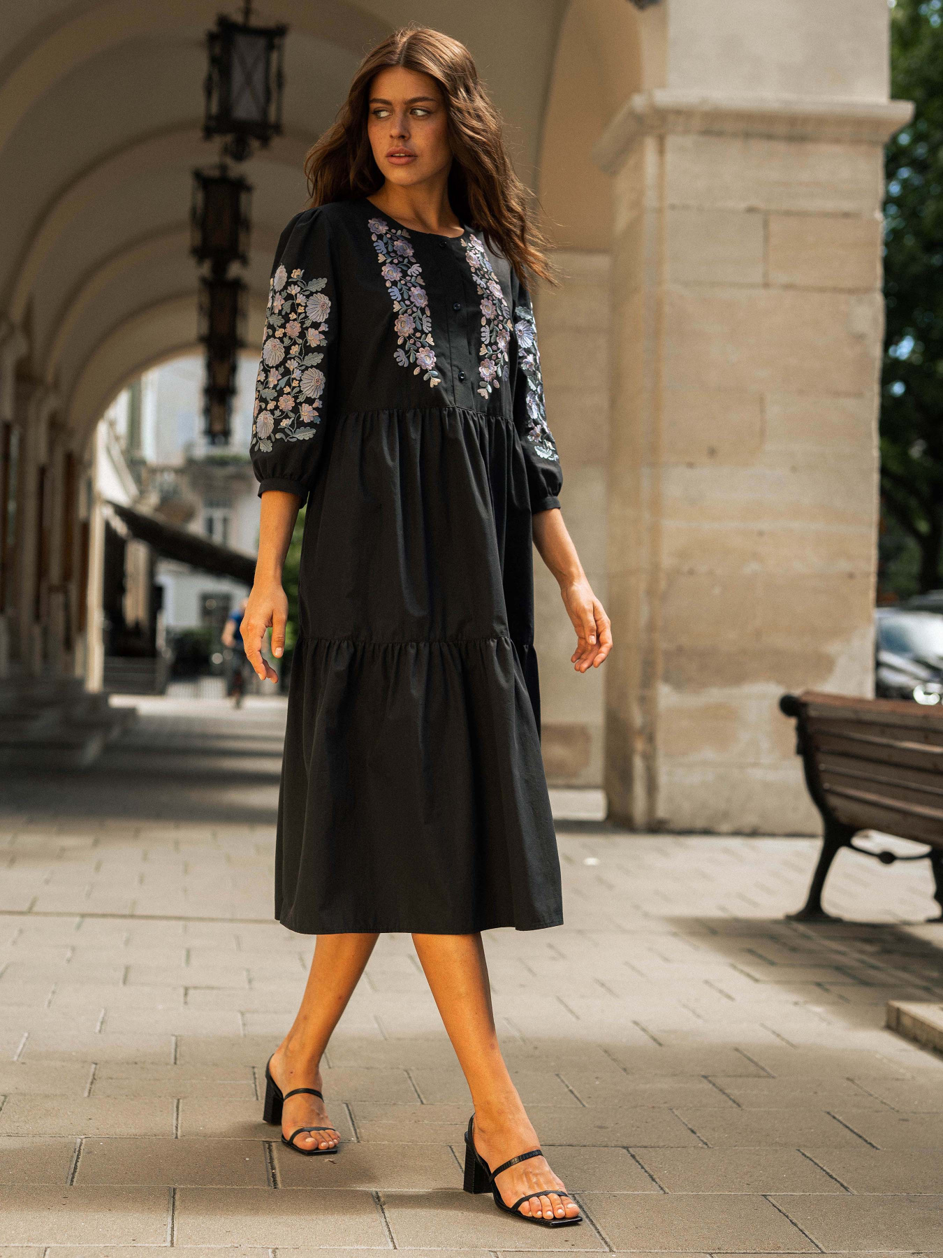 Вышитое платье Svarga модель SV-FD00649-1185-10012 Фото