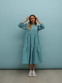 Вышитое платье Svarga модель SV-FD00650-1185-10029 Фото