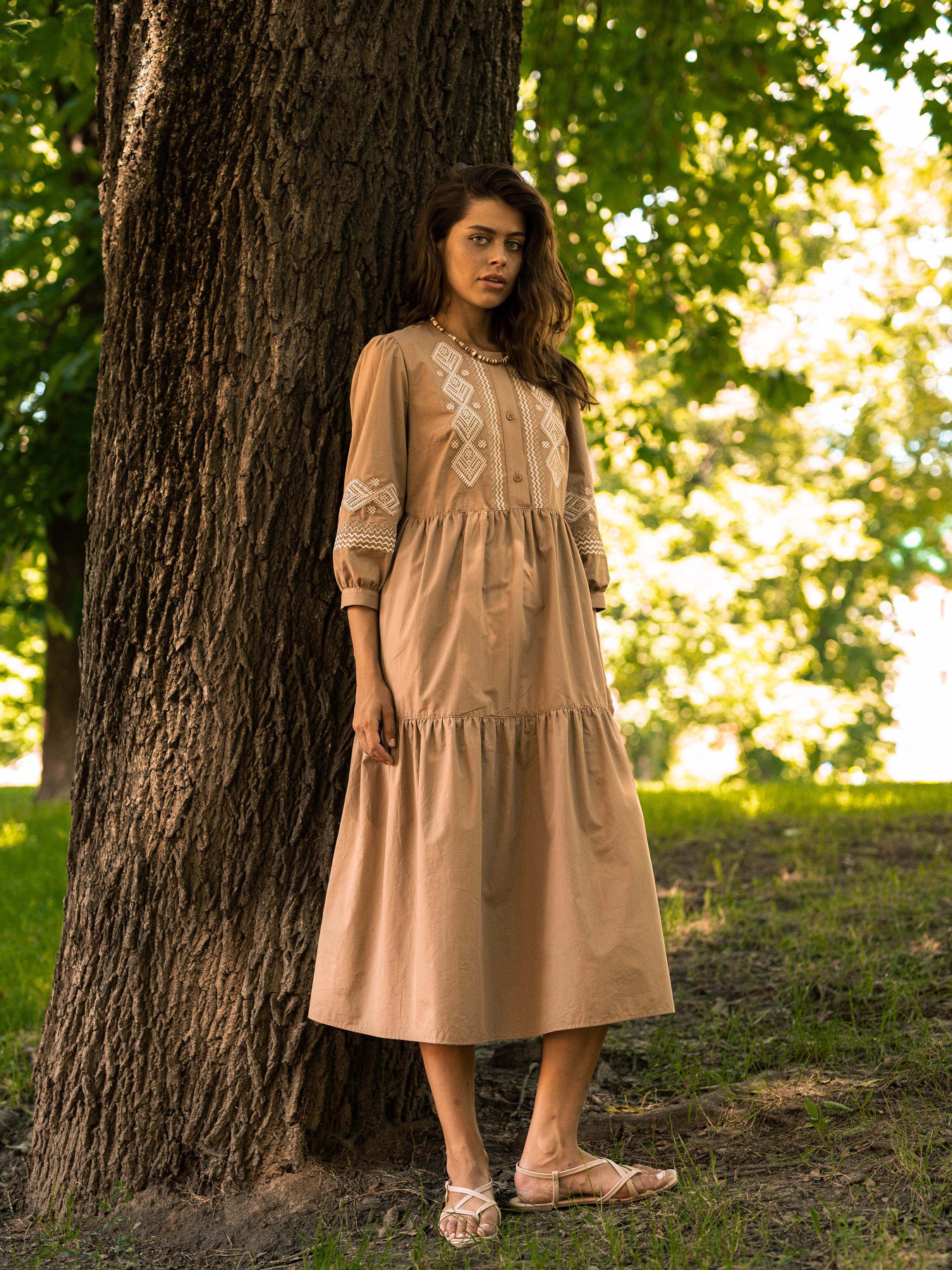 Вышитое платье Svarga модель SV-FD00647-1185-10021 Фото