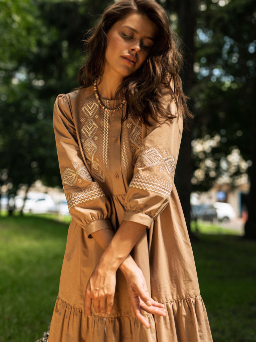 Вышитое платье Svarga модель SV-FD00647-1185-10021 Фото