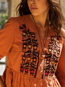 Вышитое платье Svarga модель SV-FD00648-1185-10030 Фото