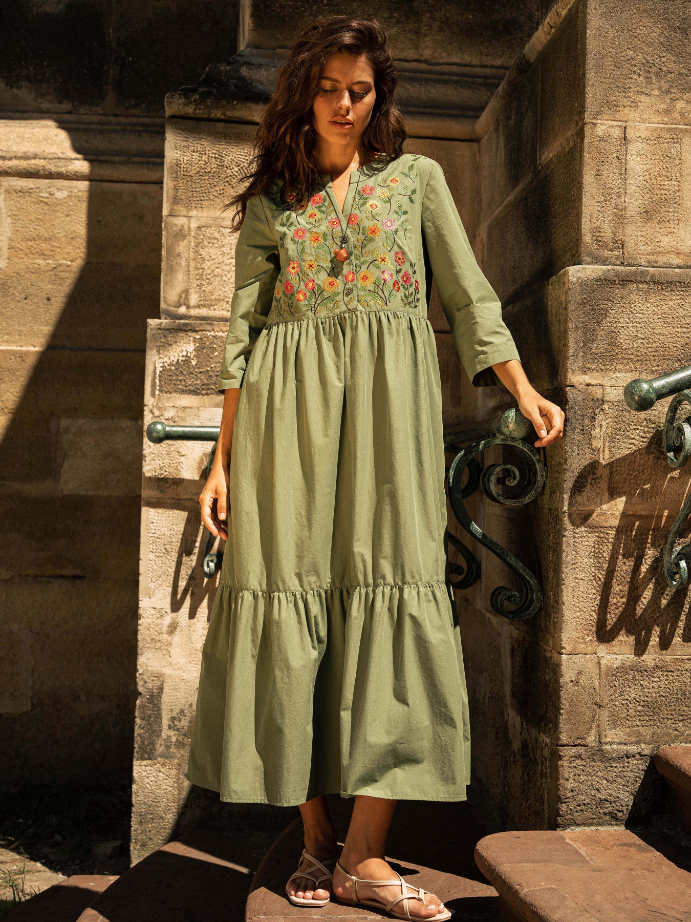 Вышитое платье Svarga модель SV-FD00646-1185-10041 Фото