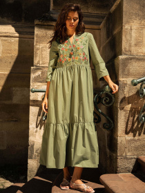 Вышитое платье Svarga модель SV-FD00646-1185-10041 Фото