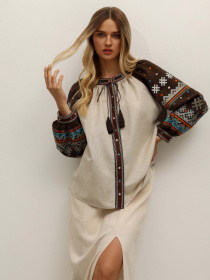 Вышитая рубашка Svarga модель SV-FB00651-1175-10002 Вышитая рубашка Svarga модель SV-FB00651-1175-10002 Фото