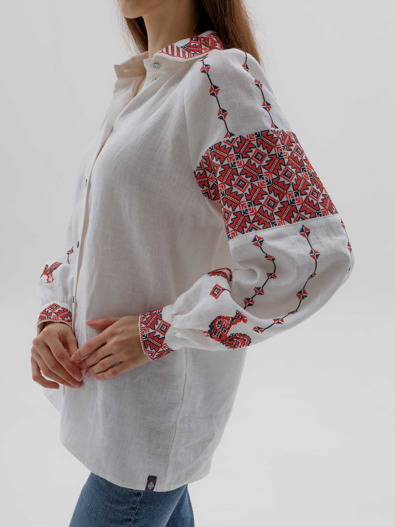 Вышитая рубашка Svarga модель SV-FB00613-1111-10001 Фото