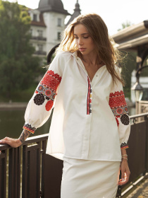 Вышитая рубашка Svarga модель SV-FB00634-1185-10001 Фото