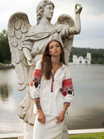 Вышитая рубашка Svarga модель SV-FB00634-1185-10001 Фото