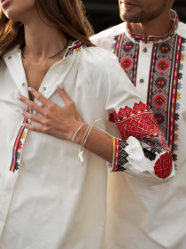 Вышитая рубашка Svarga модель SV-FB00634-1185-10001 Фото