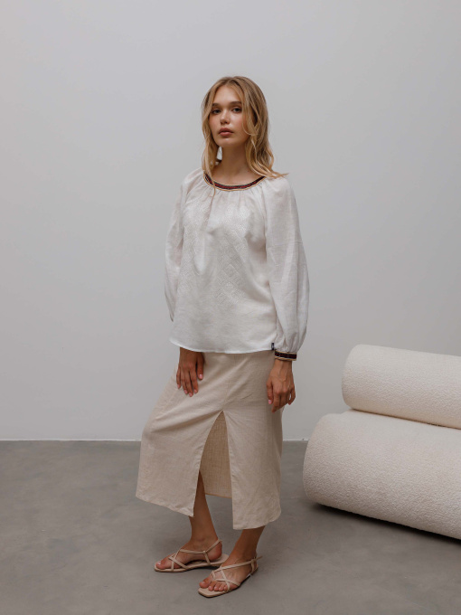 Вышитая рубашка Svarga модель SV-FB00643-1111-10001 Фото