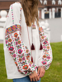 Вышитая рубашка Svarga модель SV-FB00636-1111-10017 Фото