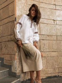 Вышитая рубашка Svarga модель SV-FB00640-1111-10001 Фото