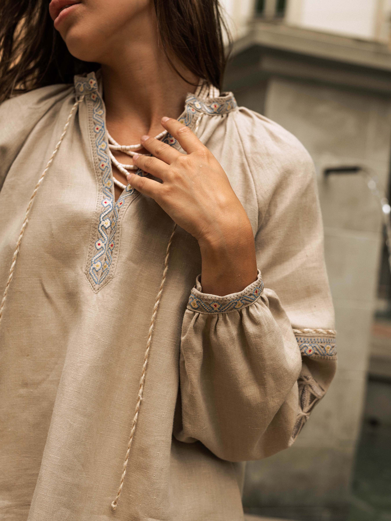 Вышитая рубашка Svarga модель SV-FB00641-1111-10016 Фото