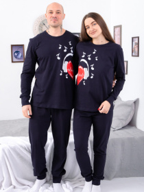 Пижама Носи своє модель 8269-l-serdechka-chornilxno-sinj Фото