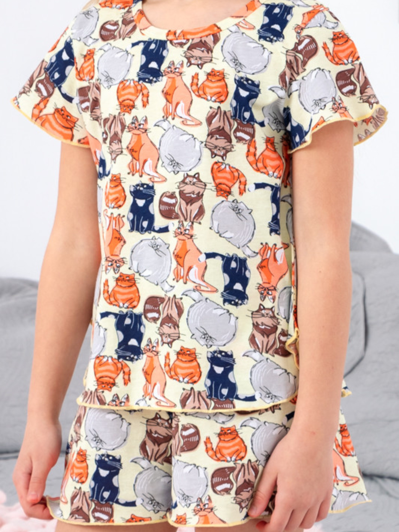 Пижама Носи своє модель 6372-002-1-koti-svtlo-zhovtij Фото