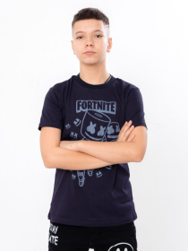 Футболка Носи своє модель 6021g-chornilxno-sinj-fortnite Фото