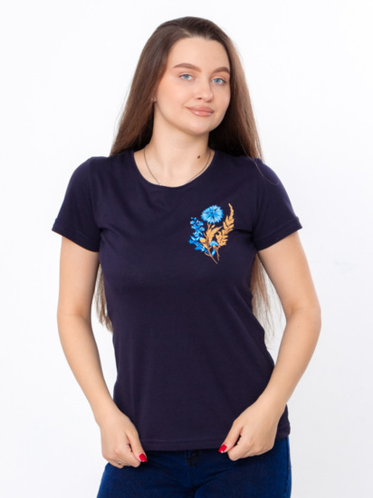 Футболка Носи своє модель 8188-001-33-voloshka-chornilxno-sinj - фото