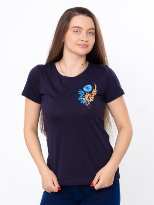 Футболка Носи своє модель 8188-001-33-voloshka-chornilxno-sinj Фото