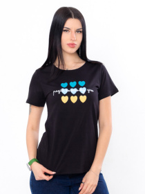 Футболка Носи своє модель 8188-001-33-1-chornij-serdechka Фото