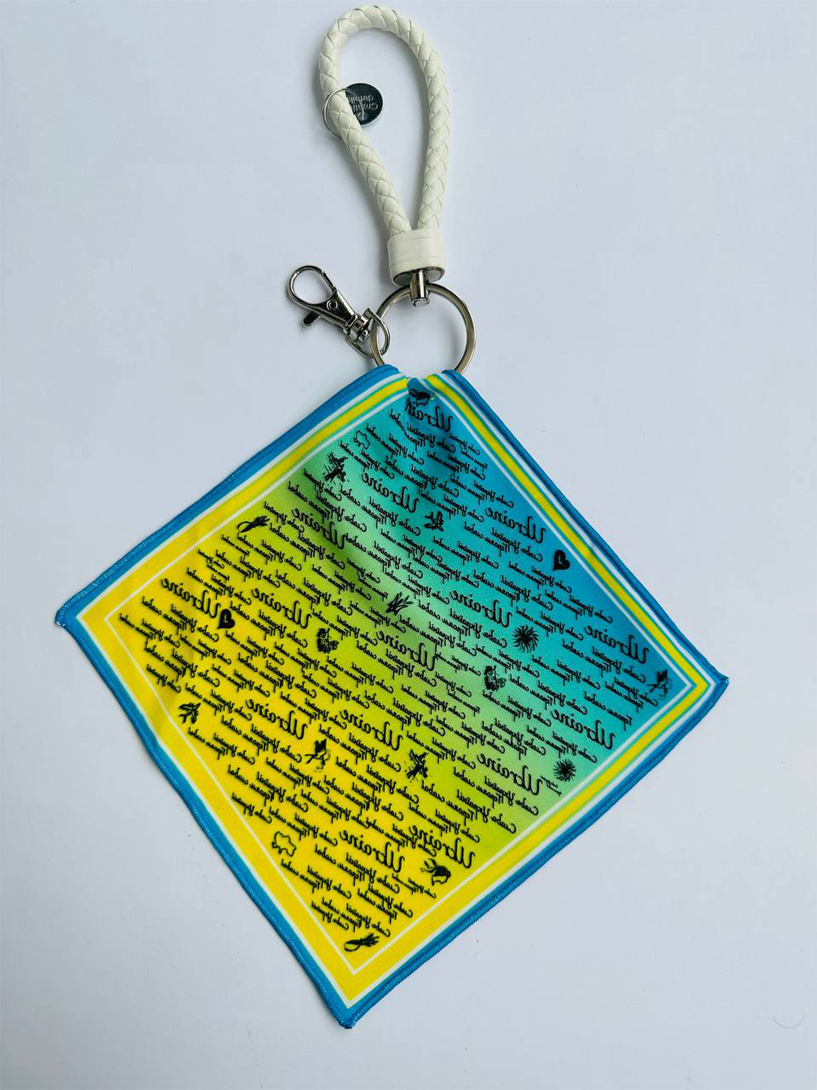 MyScarf Брелок (brelok_2164) Унісекс, колір - Блакитний, матеріал - Тканина/шкіра натуральна MyScarf - купити в Україні