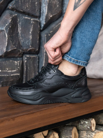 Кросівки повсякденні Legessy модель FLOYD_BLACK Кросівки повсякденні Legessy модель FLOYD_BLACK Фото