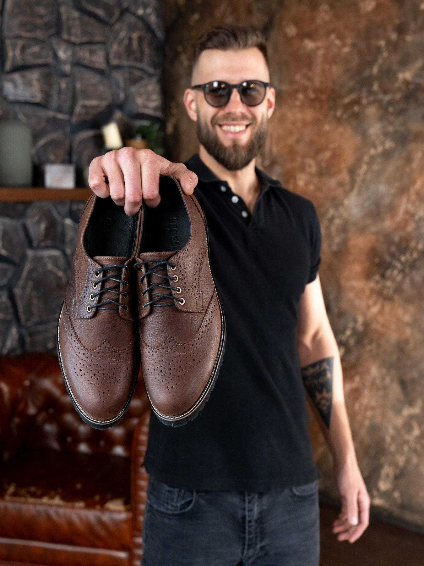 Броги Legessy модель ONYX_CHOKOLATE_ Фото