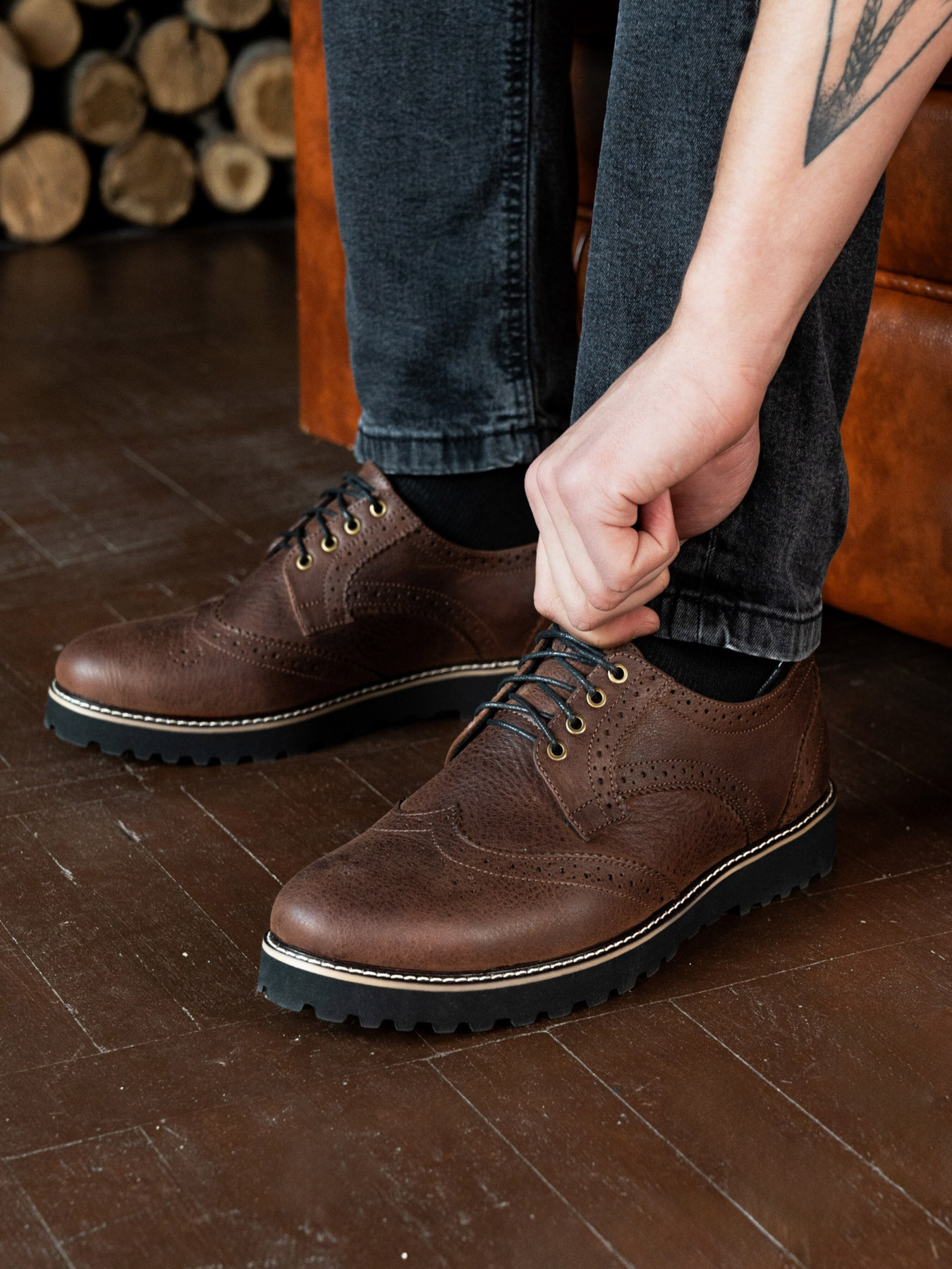 Броги Legessy модель ONYX_CHOKOLATE_ Фото