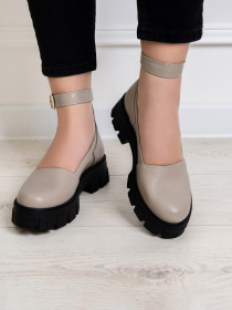 Туфли ISSA Plus модель OB2-172_бежевый Фото