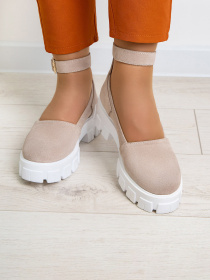 Туфли ISSA Plus модель OB2-173_бежевый Туфли ISSA Plus модель OB2-173_бежевый Фото