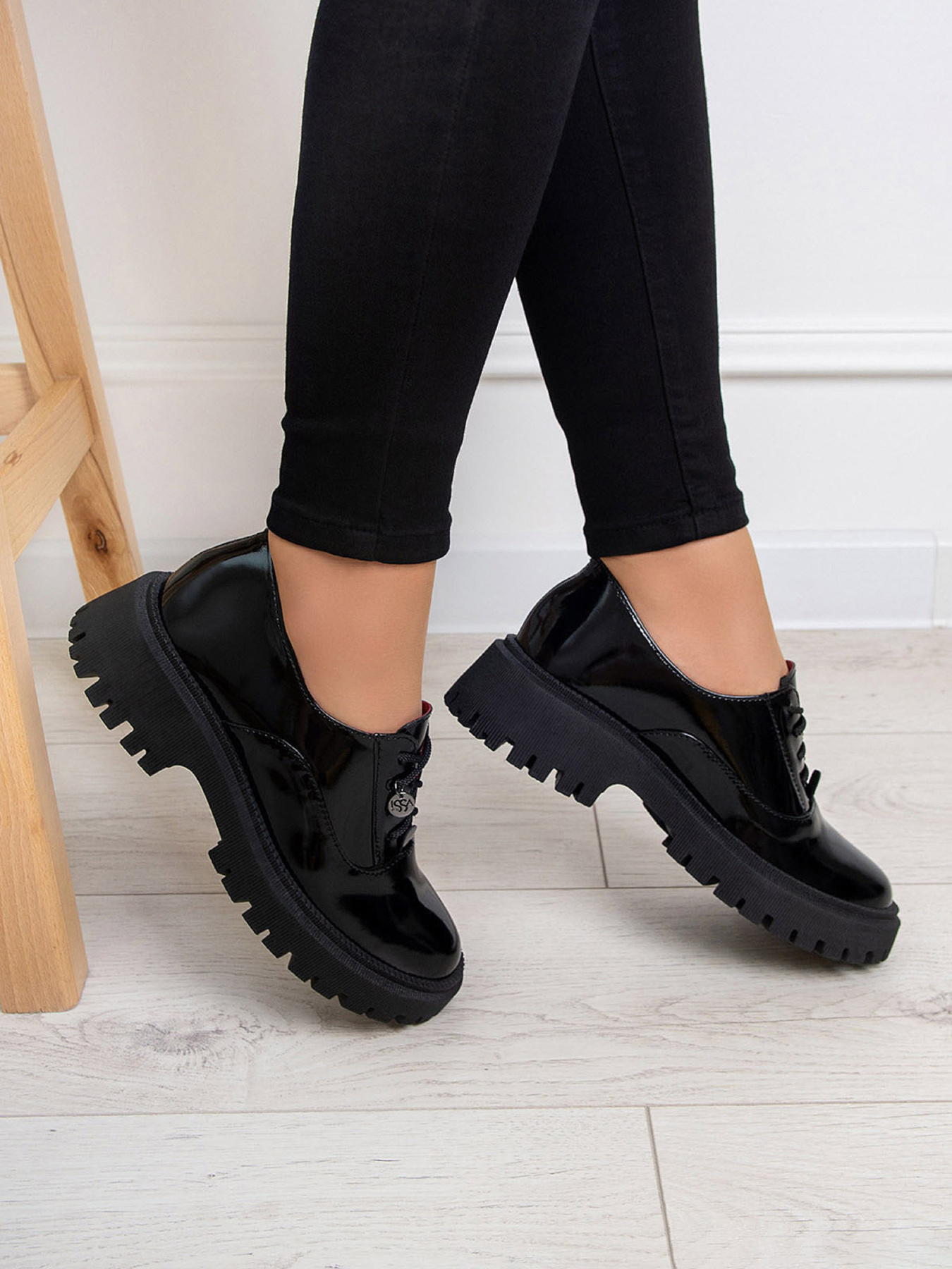 Оксфорды ISSA Plus модель OB2-399_черный Фото