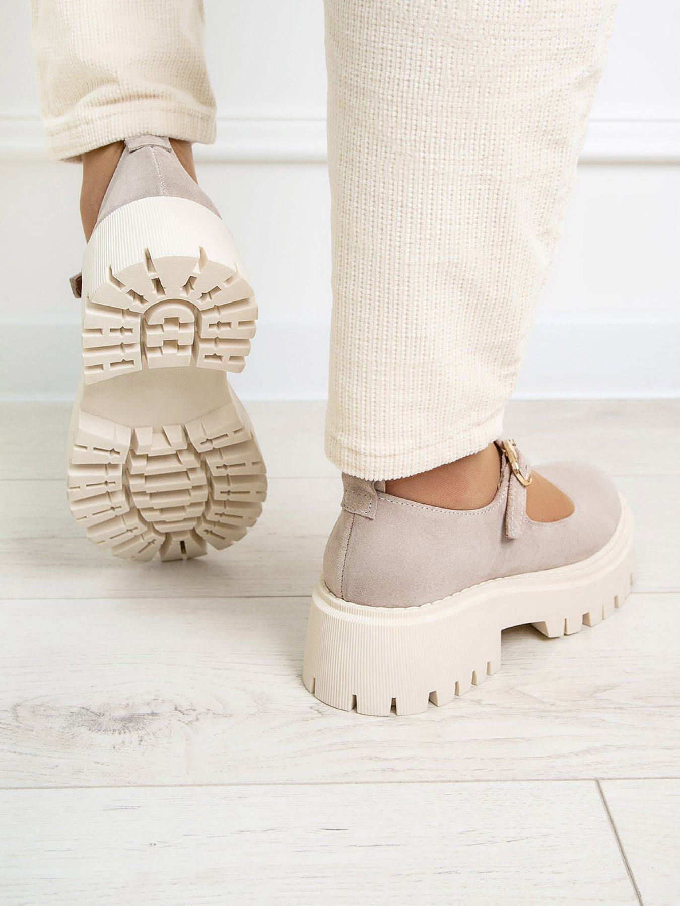 Туфли ISSA Plus модель OB2-403_бежевый Фото