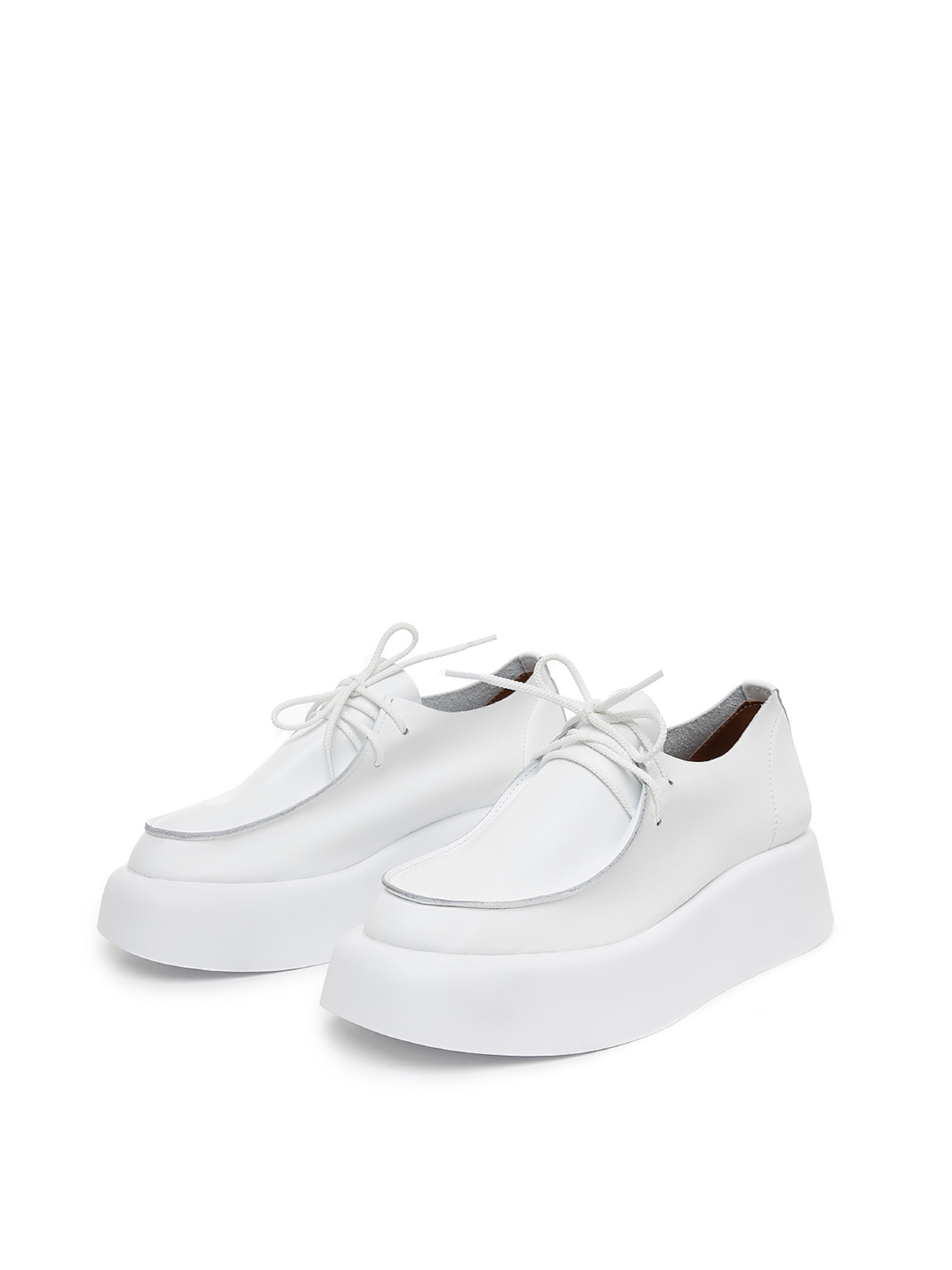 Лоферы ISSA Plus модель OB2-406_белый Фото