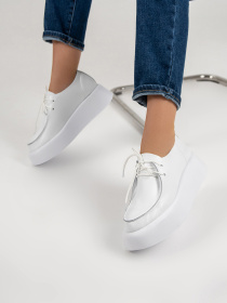 Лоферы ISSA Plus модель OB2-406_белый Фото