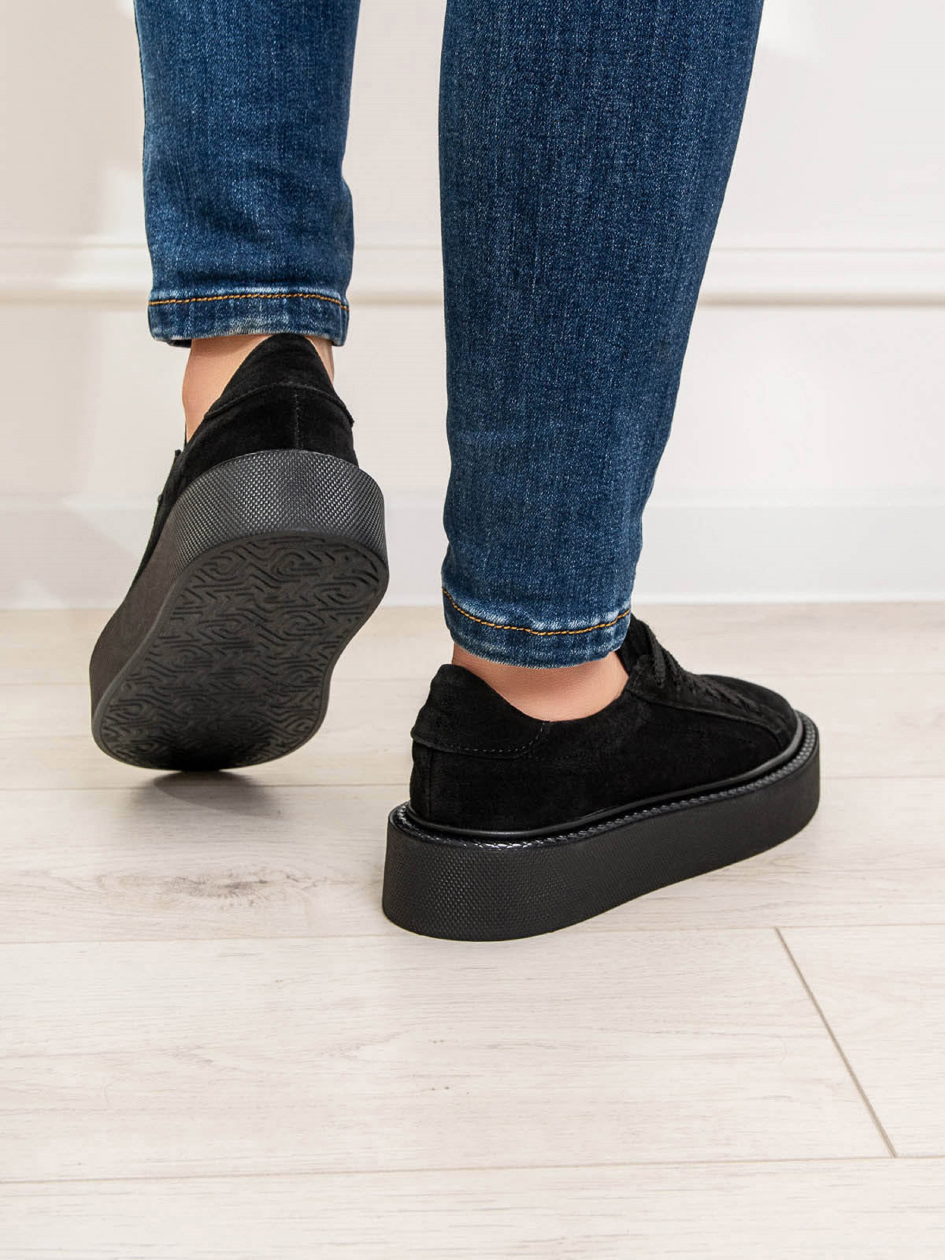 Кеды низкие ISSA Plus модель OB2-408_черный Фото