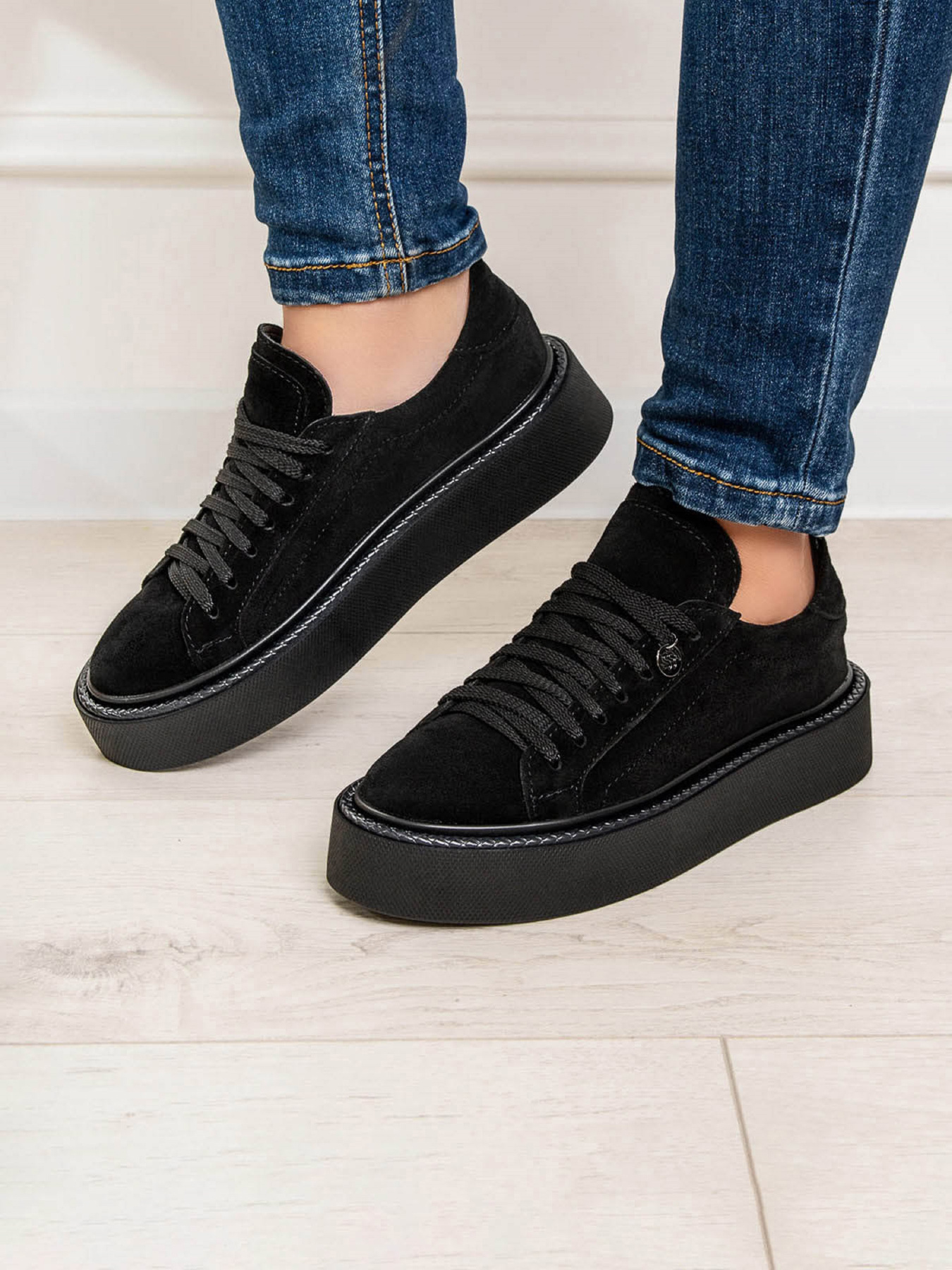 Кеды низкие ISSA Plus модель OB2-408_черный Фото