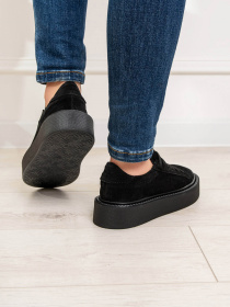 Кеды низкие ISSA Plus модель OB2-408_черный Фото