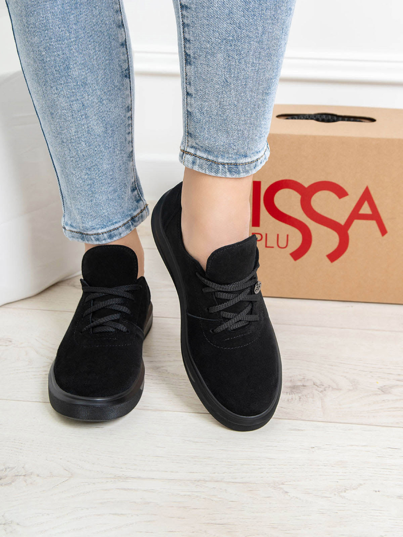 Кеди низькі ISSA Plus модель OB2-418_черный Фото