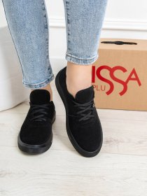 Кеди низькі ISSA Plus модель OB2-418_черный Кеди низькі ISSA Plus модель OB2-418_черный Фото