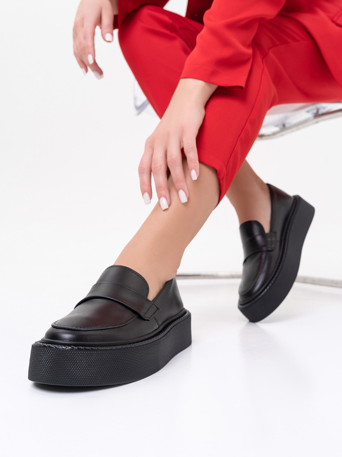 Лоферы ISSA Plus модель OB2-404_черный Фото