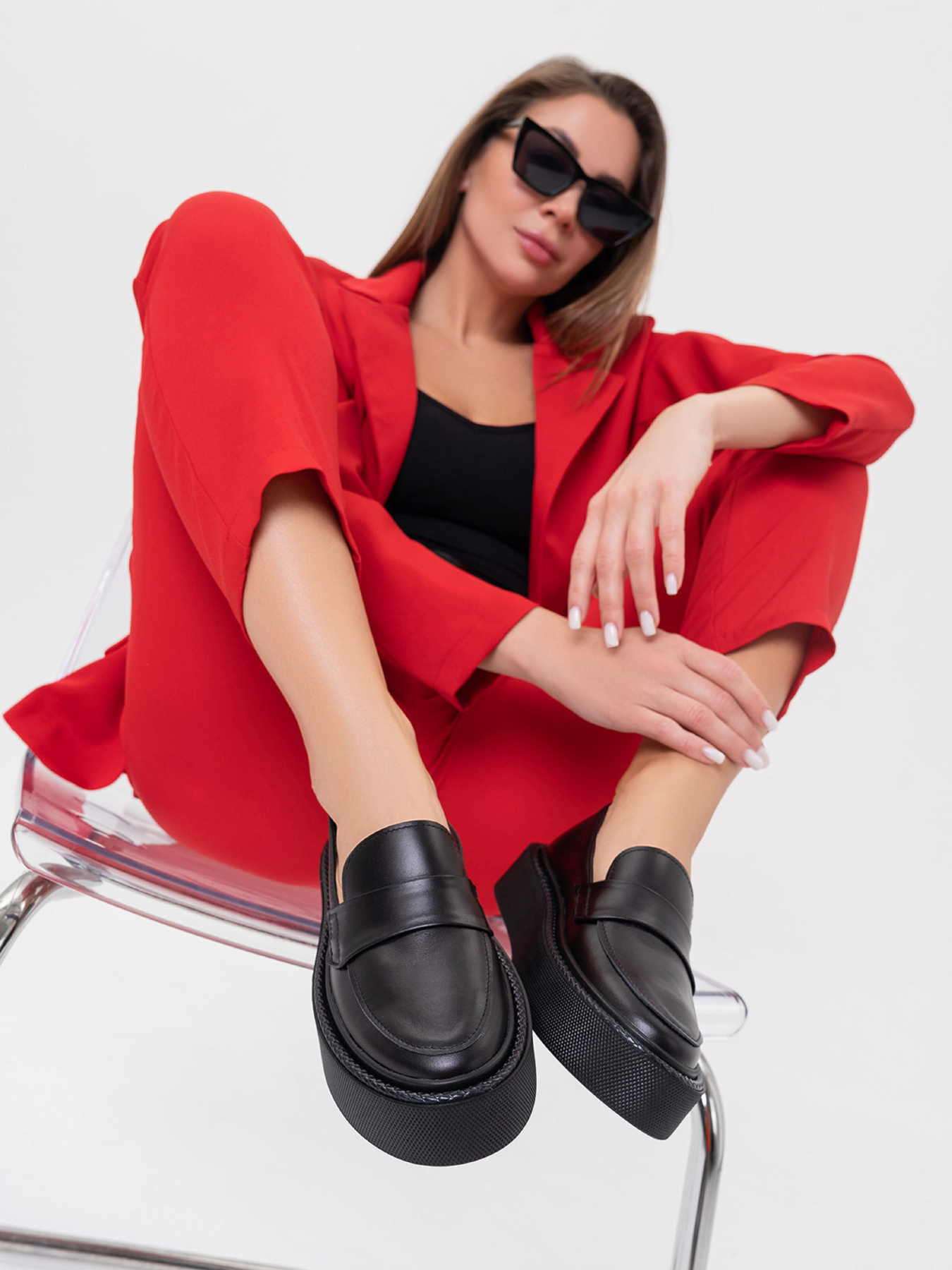 Лоферы ISSA Plus модель OB2-404_черный Фото