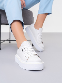 Кеды низкие ISSA Plus модель OB2-407_белый Фото