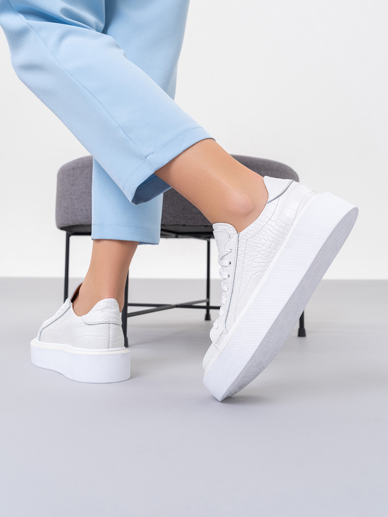 Кеди низькі ISSA Plus модель OB2-407_белый Фото