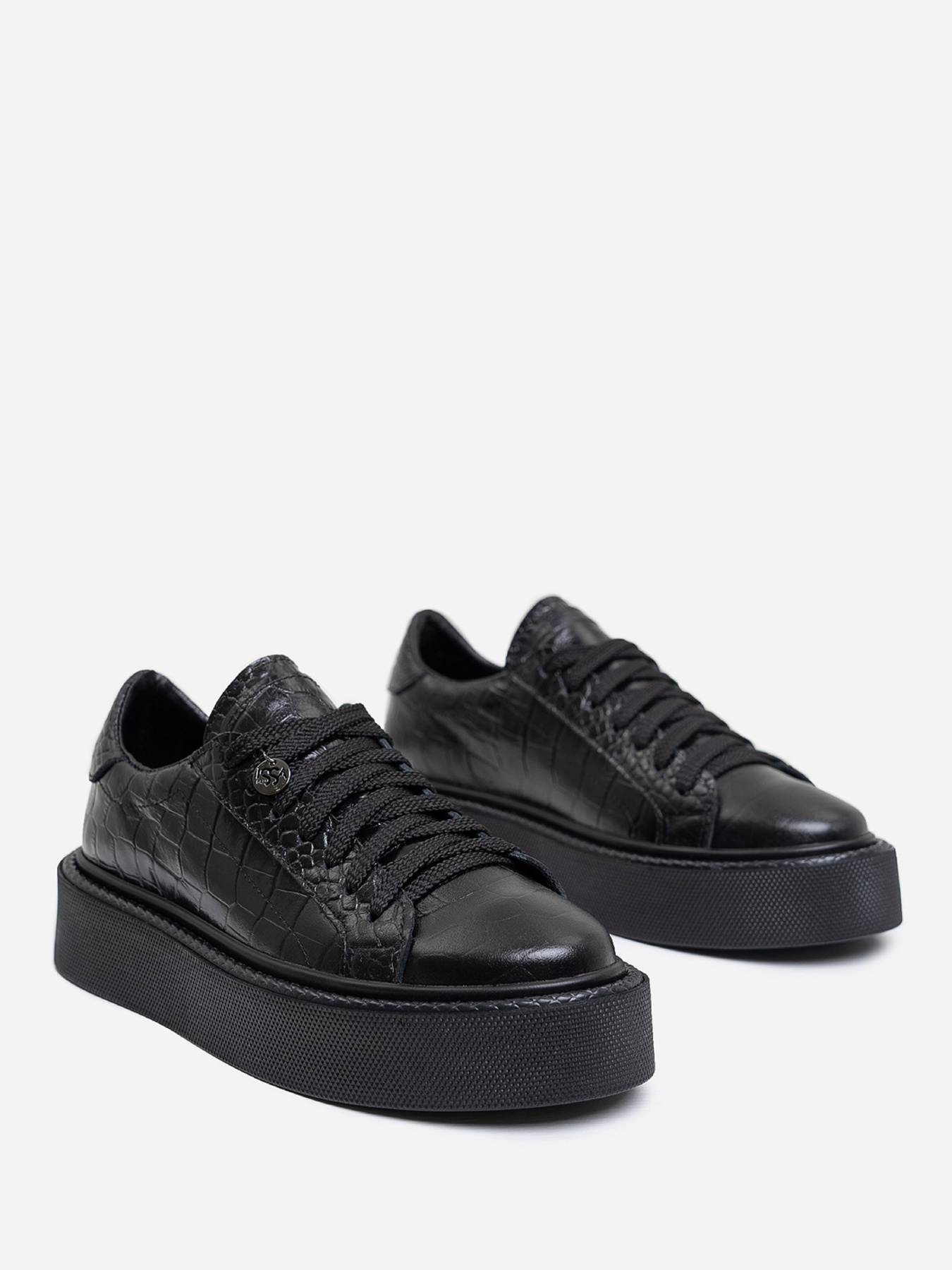 Кеди низькі ISSA Plus модель OB2-407_черный Кеди низькі ISSA Plus модель OB2-407_черный Фото