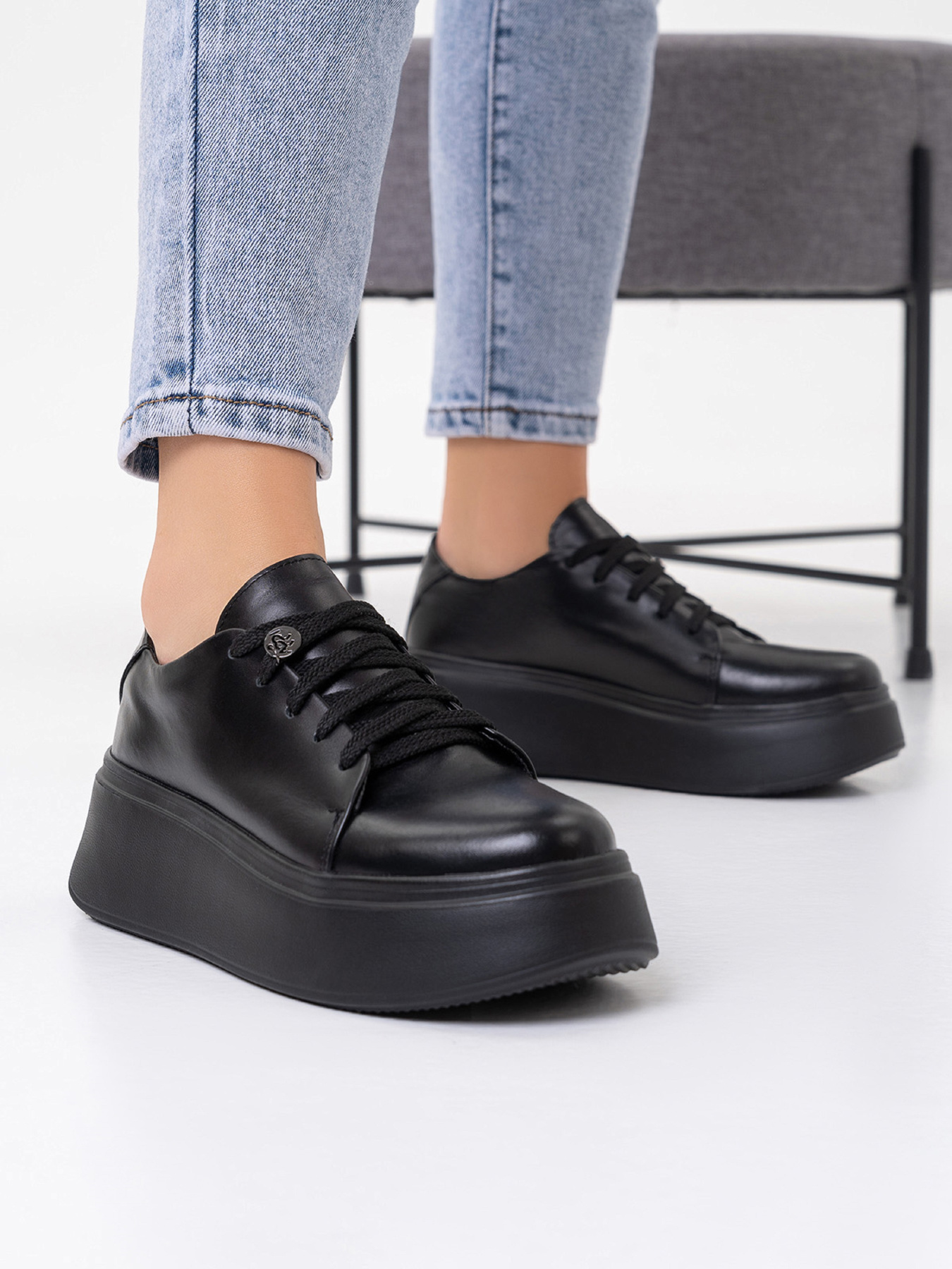 Кеды низкие ISSA Plus модель OB2-410_черный Фото