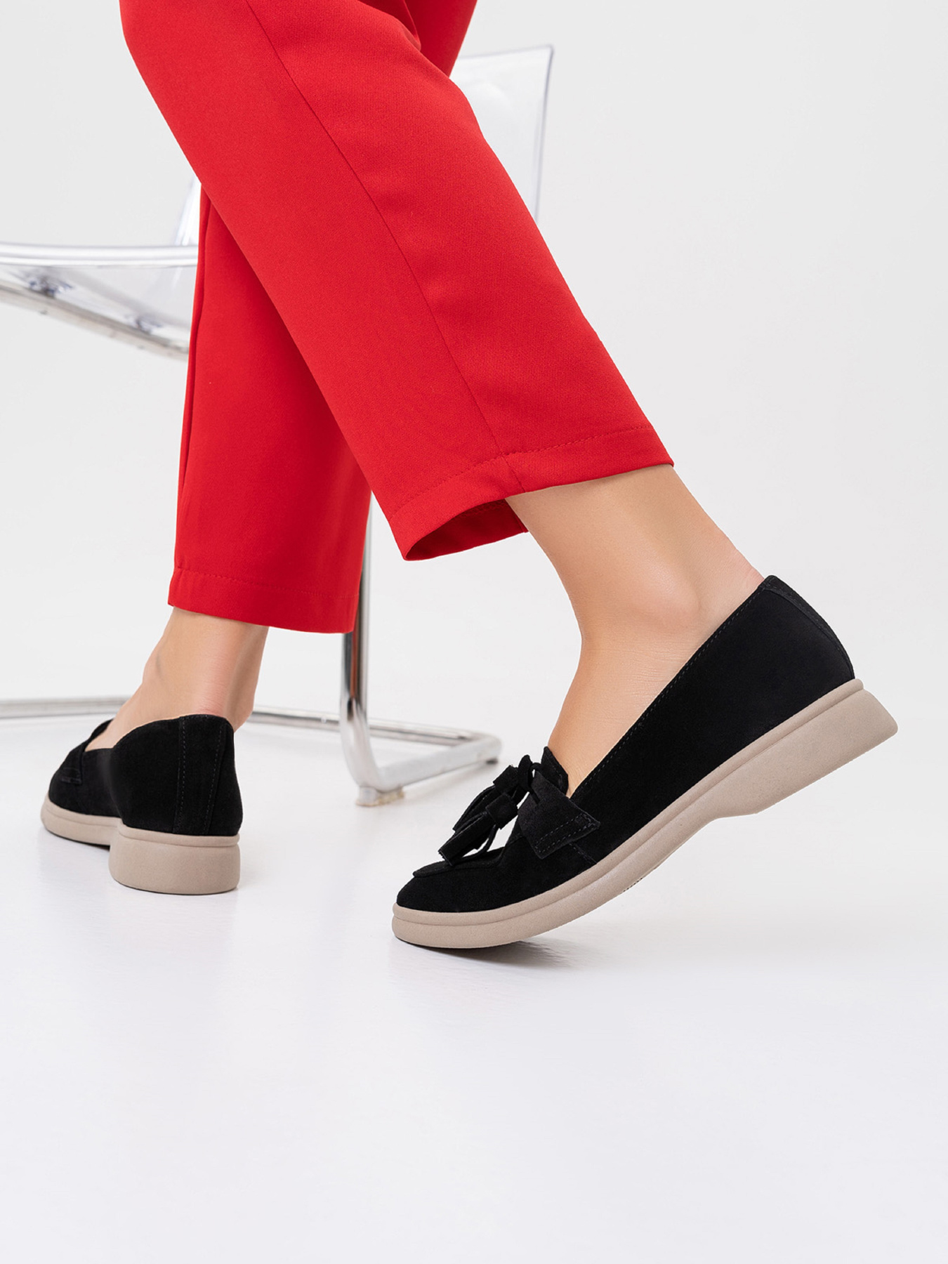 Лоферы ISSA Plus модель OB2-412_черный Фото