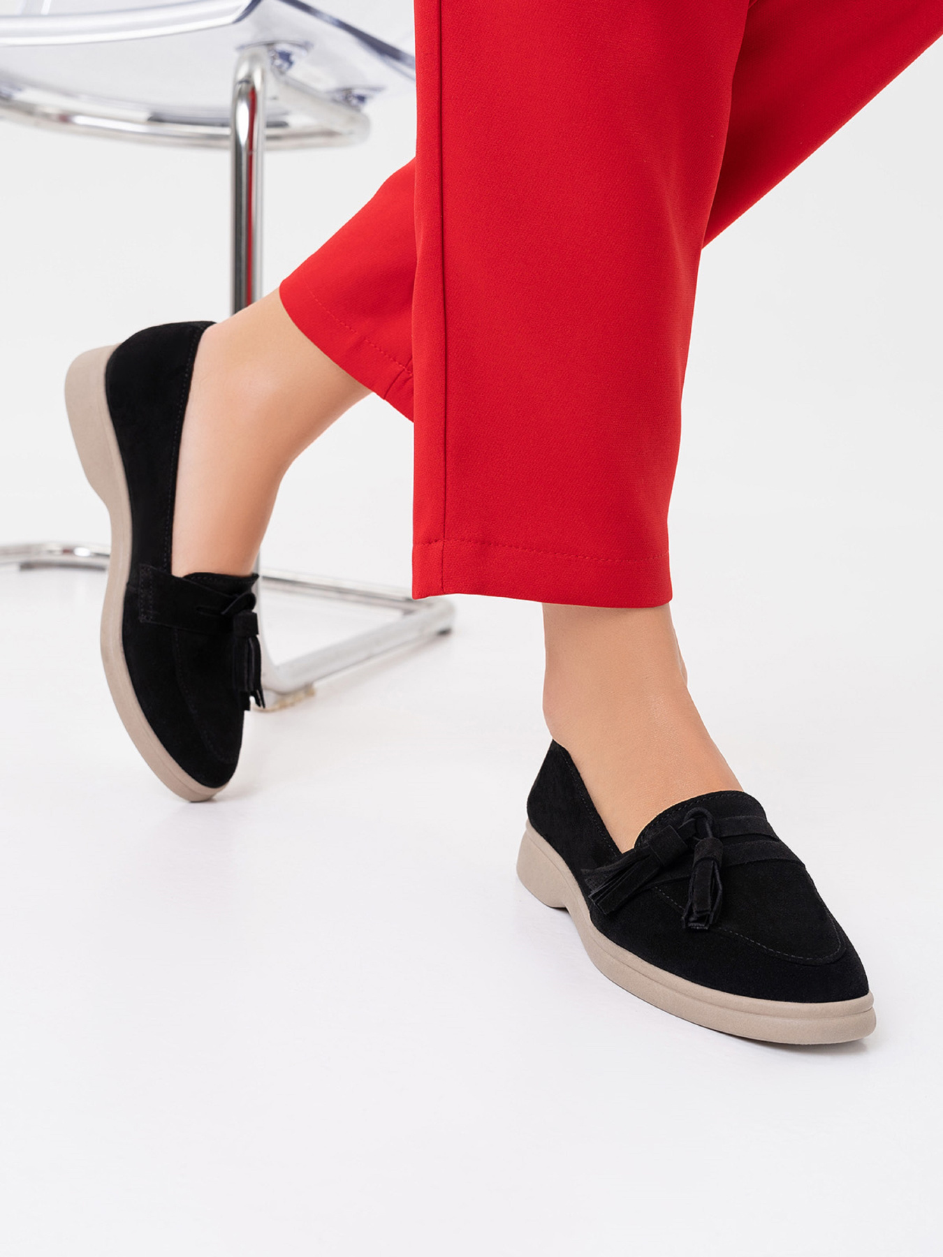 Лоферы ISSA Plus модель OB2-412_черный Фото