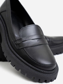 Лоферы ISSA Plus модель OB2-414_черный Фото